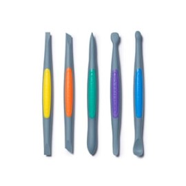 CLAY FINISHING TOOLS (MEDIUM): STRONG-FIRM SILICONE SET (5PCS)